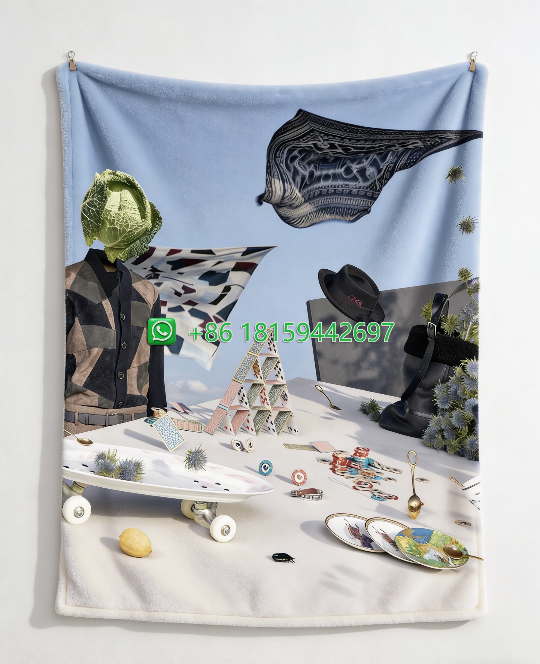 Hermes Throw Blankets